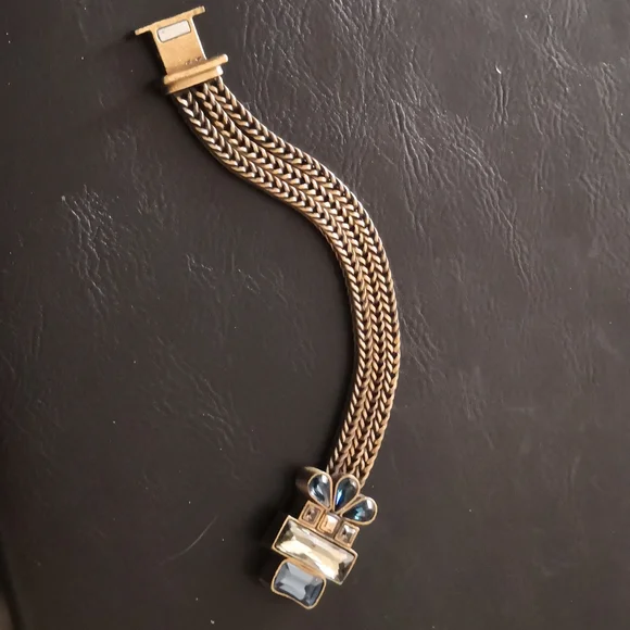 Blue Rhinestone Bracelet - Picture 3 of 5